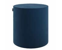 Dekoria Sedák Barrel- válec pevný, d40cm, výška 40cm, tmavě modrá, ø40 cm x 40 cm, Velvet, 704-29