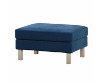 Dekoria Potah na podnožku IKEA Karlstad, tmavě modrá, potah na podnožku Karlstad, Velvet, 704-29