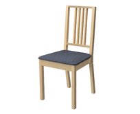 Dekoria Potah na sedák židle Börje, tmavě modrá melanž, potah sedák židle Börje, Madrid, 162-30