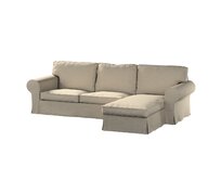 Dekoria Potah na pohovku IKEA Ektorp 2-místná s lenoškou, béžová, pohovka 2-míst. + šezlong, Living II, 162-08