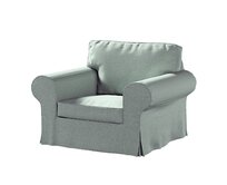 Dekoria Potah na křeslo IKEA Ektorp, béžová a eukalyptová, křeslo Ektorp, Madrid, 162-04