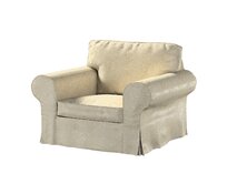Dekoria Potah na křeslo IKEA Ektorp, béžová a zlatá, křeslo Ektorp, Living II, 162-07