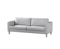 Dekoria Potah na pohovku IKEA  Karlstad 3-místná, nerozkládací, krátký, szary, pohovka Karlstad 3-místná, Madrid, 162-02