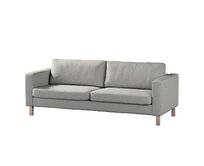 Dekoria Potah na pohovku IKEA  Karlstad 3-místná, nerozkládací, krátký, szaro-beżowy, pohovka Karlstad 3-místná, Madrid, 162-03
