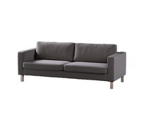 Dekoria Potah na pohovku IKEA  Karlstad 3-místná, nerozkládací, krátký, hnědá, pohovka Karlstad 3-místná, Ingrid, 705-45
