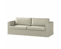 Dekoria Potah na pohovku IKEA  Karlstad 3-místná, nerozkládací, dlouhý, písek, pohovka Karlstad 3-místná, Madrid, 162-22