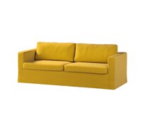 Dekoria Potah na pohovku IKEA  Karlstad 3-místná, nerozkládací, dlouhý, medová, pohovka Karlstad 3-místná, Ingrid, 705-46