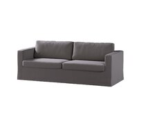 Dekoria Potah na pohovku IKEA  Karlstad 3-místná, nerozkládací, dlouhý, hnědá, pohovka Karlstad 3-místná, Ingrid, 705-45