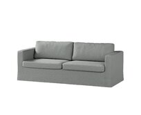 Dekoria Potah na pohovku IKEA  Karlstad 3-místná, nerozkládací, dlouhý, modrá melanž, pohovka Karlstad 3-místná, Madrid, 162-32