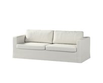 Dekoria Potah na pohovku IKEA  Karlstad 3-místná, nerozkládací, dlouhý, světle šedá, pohovka Karlstad 3-místná, Living II, 162-01