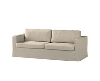Dekoria Potah na pohovku IKEA  Karlstad 3-místná, nerozkládací, dlouhý, béžová, pohovka Karlstad 3-místná, Living II, 162-08