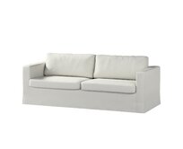 Dekoria Potah na pohovku IKEA  Karlstad 3-místná, nerozkládací, dlouhý, šedá, pohovka Karlstad 3-místná, Living II, 162-37