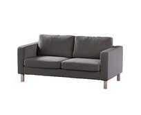 Dekoria Potah na pohovku IKEA  Karlstad 2-místná, nerozkládací, krátký, hnědá, pohovka Karlstad 2-místná, Ingrid, 705-45