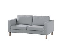 Dekoria Potah na pohovku IKEA  Karlstad 2-místná, nerozkládací, krátký, šedá, pohovka Karlstad 2-místná, Amsterdam, 704-55