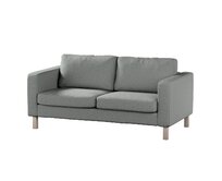 Dekoria Potah na pohovku IKEA  Karlstad 2-místná, nerozkládací, krátký, modrá melanž, pohovka Karlstad 2-místná, Madrid, 162-32