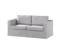 Dekoria Potah na pohovku IKEA Karlstad 2-místná , nerozkládací, dlouhý, béžová a modrá, pohovka Karlstad 2-místná, Living II, 162-23