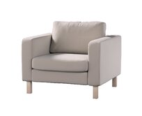 Dekoria Potah na křeslo IKEA Karlstad, krátký, béžová , potah na křeslo Karlstad krátký, Ingrid, 705-44