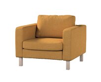 Dekoria Potah na křeslo IKEA Karlstad, krátký, med, potah na křeslo Karlstad krátký, Chenille, 162-27