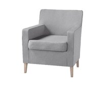 Dekoria Potah na křeslo IKEA Karlstad, szary, Potah na křeslo Karlstad, Madrid, 162-02