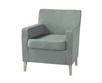 Dekoria Potah na křeslo IKEA Karlstad, béžová a eukalyptová, Potah na křeslo Karlstad, Madrid, 162-04