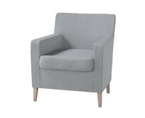 Dekoria Potah na křeslo IKEA Karlstad, šedá, Potah na křeslo Karlstad, Amsterdam, 704-55