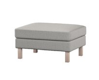 Dekoria Potah na podnožku IKEA Karlstad, szaro-beżowy, potah na podnožku Karlstad, Madrid, 162-03