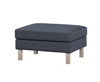 Dekoria Potah na podnožku IKEA Karlstad, tmavě modrá melanž, potah na podnožku Karlstad, Madrid, 162-30