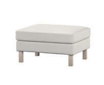 Dekoria Potah na podnožku IKEA Karlstad, světle šedá, potah na podnožku Karlstad, Living II, 162-01