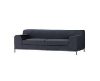 Dekoria Potah na pohovku IKEA  Kramfors 3-místná, tmavě modrá melanž, pohovka Kramfors 3-místná, Madrid, 162-30