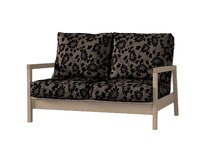 Dekoria Potah na pohovku IKEA Lillberg 2-místná nerozkládací, hnědá a černá, pohovka Lillberg 2-místná, Living II, 162-10