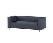 Dekoria Potah na pohovku IKEA Klippan 2-místná, tmavě modrá melanž, pohovka Klippan 2-místná, Madrid, 162-30