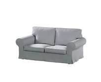 Dekoria Potah na pohovku IKEA  Ektorp 2-místná, rozkládací, STARÝ MODEL, šedá, pohovka Ektorp 2-místná rozkládací, Amsterdam, 704-55