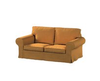 Dekoria Potah na pohovku IKEA  Ektorp 2-místná, rozkládací, STARÝ MODEL, med, pohovka Ektorp 2-místná rozkládací, Chenille, 162-27