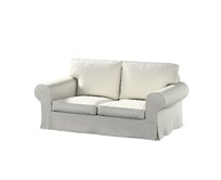 Dekoria Potah na pohovku IKEA  Ektorp 2-místná, rozkládací, STARÝ MODEL, světle šedá, pohovka Ektorp 2-místná rozkládací, Living II, 162-01