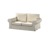 Dekoria Potah na pohovku IKEA  Ektorp 2-místná, rozkládací, STARÝ MODEL, světle béžová, pohovka Ektorp 2-místná rozkládací, Living II, 162-36