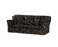 Dekoria Potah na pohovku IKEA Tomelilla rozkládací, hnědá a černá, pohovka Tomelilla rozkládací, Living II, 162-10