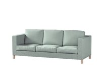 Dekoria Potah na pohovku IKEA  Karlanda 3-místná nerozkládací, krátký, béžová a eukalyptová, pohovka Karlanda 3-místná, Madrid, 162-04