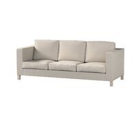 Dekoria Potah na pohovku IKEA  Karlanda 3-místná nerozkládací, krátký, šedobéžová melanž, pohovka Karlanda 3-místná, Madrid, 162-28