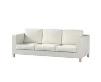 Dekoria Potah na pohovku IKEA  Karlanda 3-místná nerozkládací, krátký, světle šedá, pohovka Karlanda 3-místná, Living II, 162-01