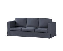 Dekoria Potah na pohovku IKEA  Karlanda 3-místná nerozkládací, dlouhý, tmavě modrá melanž, pohovka Karlanda 3-místná, Madrid, 162-30
