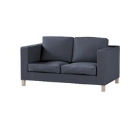 Dekoria Potah na pohovku IKEA  Karlanda 2-místná, krátký, tmavě modrá melanž, pohovka Karlanda 2-místná, Madrid, 162-30