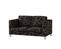 Dekoria Potah na pohovku IKEA  Karlanda 2-místná, krátký, hnědá a černá, pohovka Karlanda 2-místná, Living II, 162-10