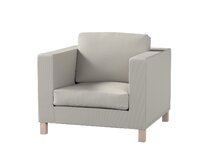 Dekoria Potah na křesko IKEA Karlanda, krátký, šedá, Potah na křeslo Karlanda, Living II, 162-00