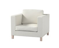 Dekoria Potah na křesko IKEA Karlanda, krátký, světle šedá, Potah na křeslo Karlanda, Living II, 162-01