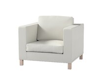Dekoria Potah na křesko IKEA Karlanda, krátký, šedá, Potah na křeslo Karlanda, Living II, 162-37