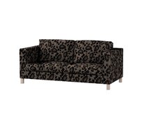 Dekoria Potah na pohovku IKEA  Karlanda rozkládací, krátký, hnědá a černá, pohovka Karlanda rozkládací, Living II, 162-10