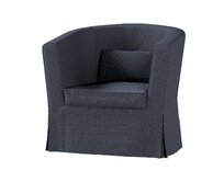 Dekoria Potah na křeslo IKEA Ektorp Tullsta, tmavě modrá melanž, křeslo Ektorp Tullsta, Madrid, 162-30