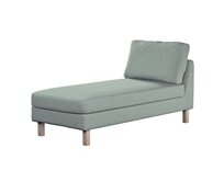 Dekoria Potah na šezlong IKEA Karlstad samostatný, krátký, béžová a eukalyptová, Potah na šezlong Karlstad samostatný, Madrid, 162-04