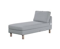 Dekoria Potah na přídavný šezlong IKEA Karlstad, krátký, šedá, Potah na přídavný šezlong Karlstad, Amsterdam, 704-55