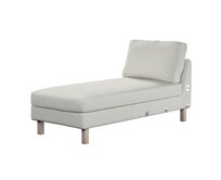 Dekoria Potah na přídavný šezlong IKEA Karlstad, krátký, šedá, Potah na přídavný šezlong Karlstad, Living II, 162-37